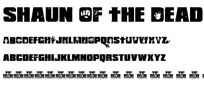 Shaun of the Dead font